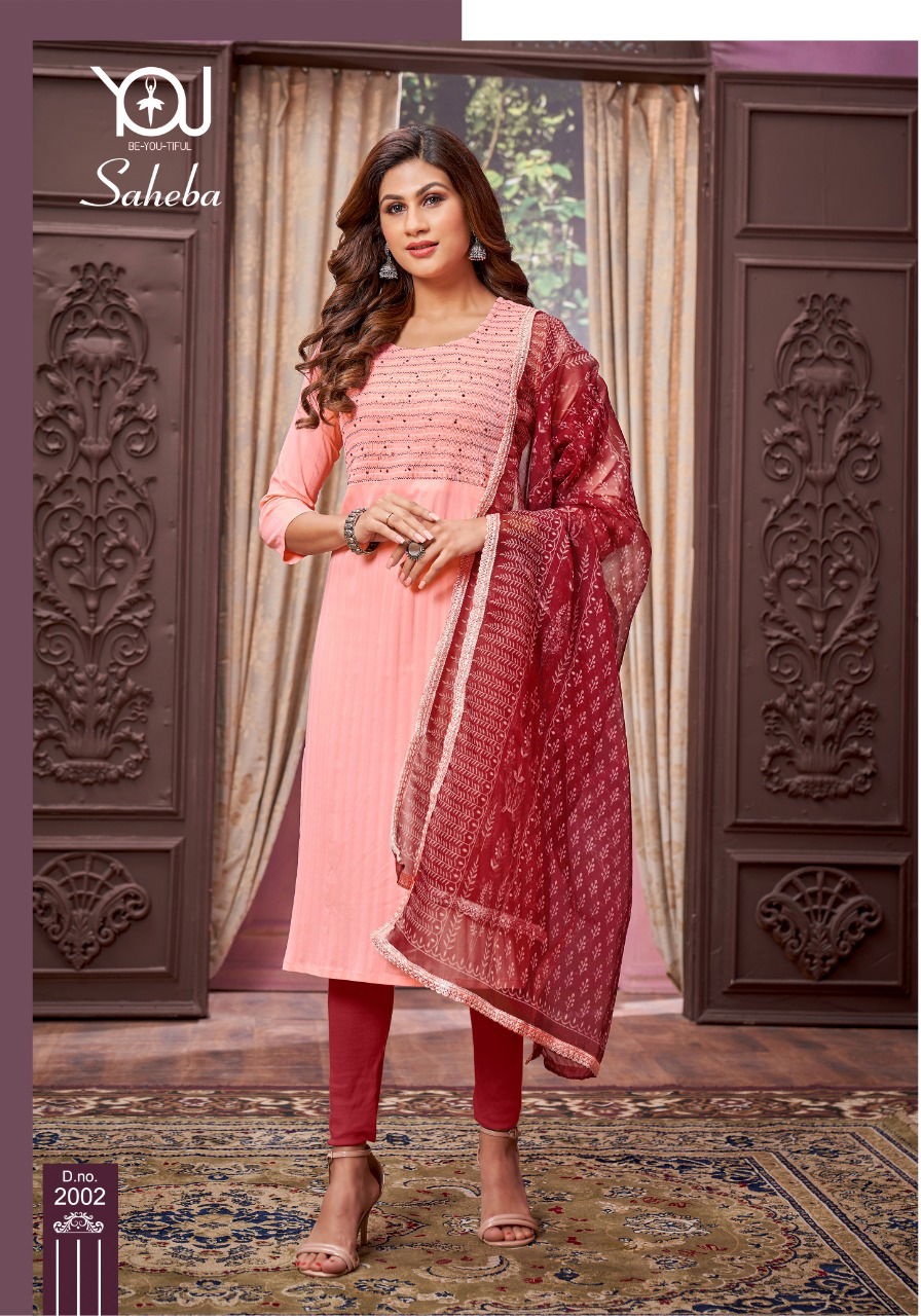 Wanna Saheba Latest Designer Ethnic Wear Kurti With Dupatta Collection